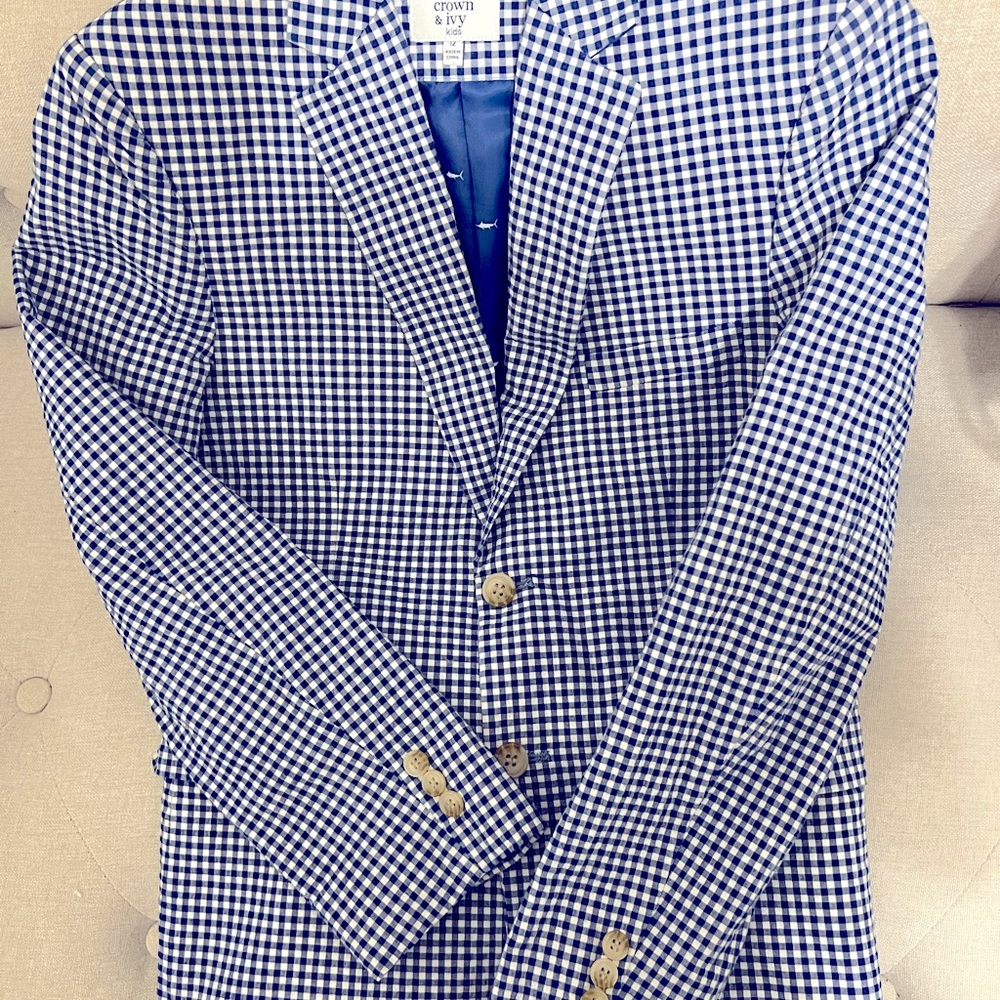 🖤CROWN & IVY GINGHAM BLAZER - Picture 8 of 9